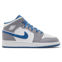 Load image into Gallery viewer, Air Jordan 1 Mid (GS) ‘Cement True Blue’
