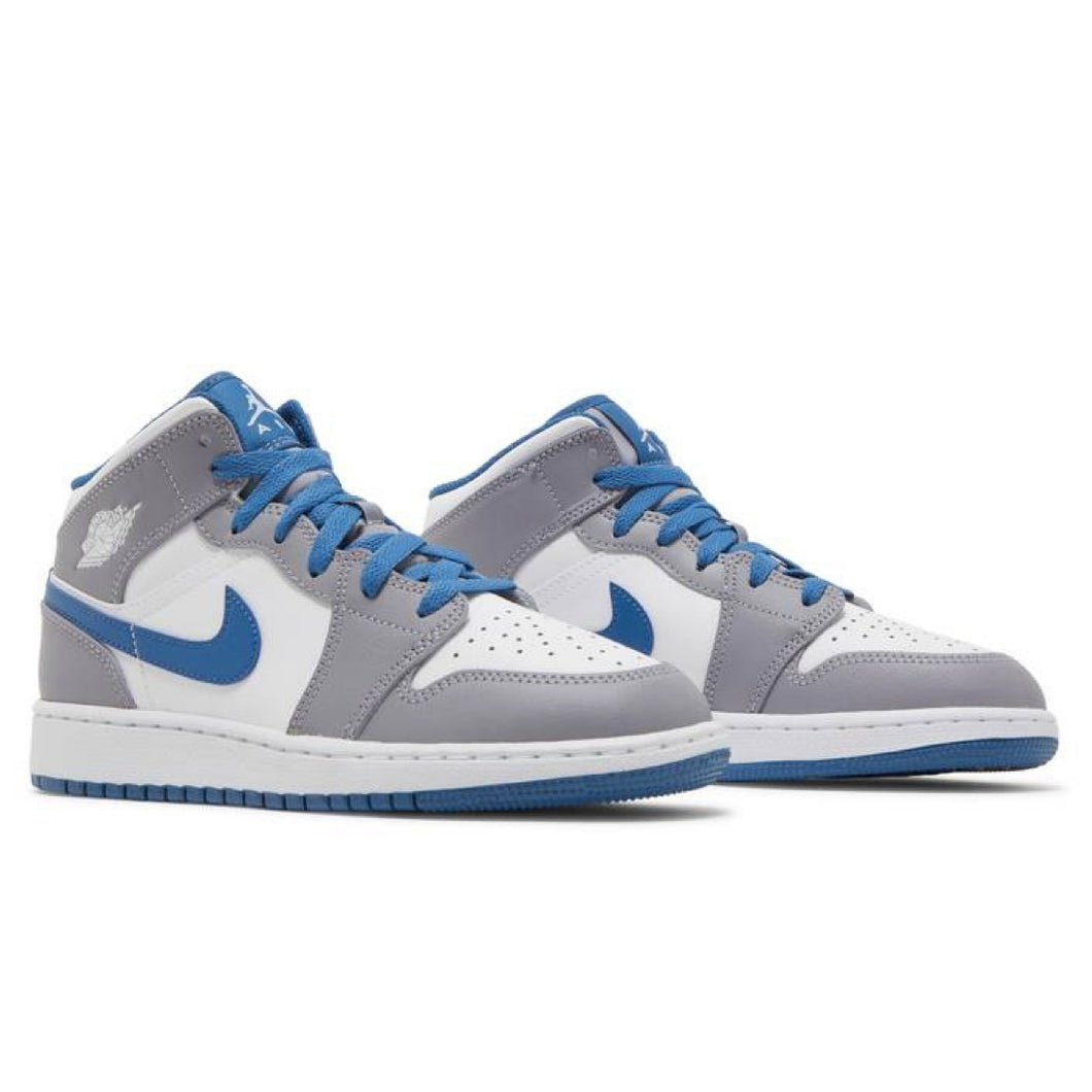 Air Jordan 1 Mid (GS) ‘Cement True Blue’